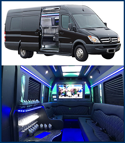 Cypress 8-14 Passenger Limo Sprinter